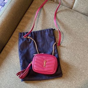 Saint Laurent Micro Bag with detachable strap.